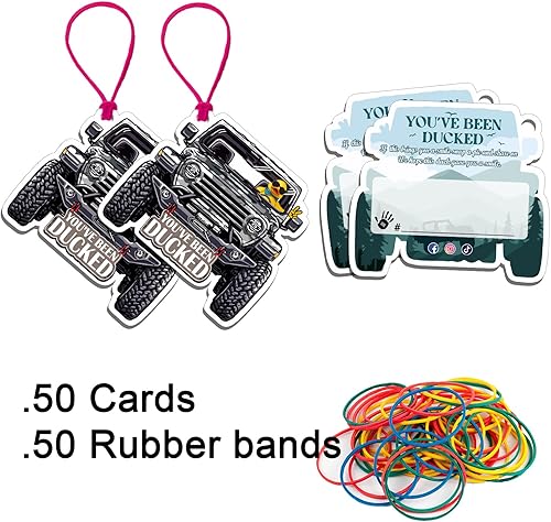 Miniatura 10 de You've Been Ducked Card, etiquetas de pato de pato, tarjeta de juego de pato, etiquetas de pato, pato de goma para etiquetas, diseño de automóvil de