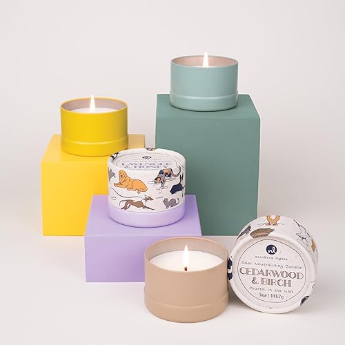 Miniatura 8 de Northern Lights Candles - Pawson - Mandarina y bálsamo de limón, vela de lata de 5 oz - 79001