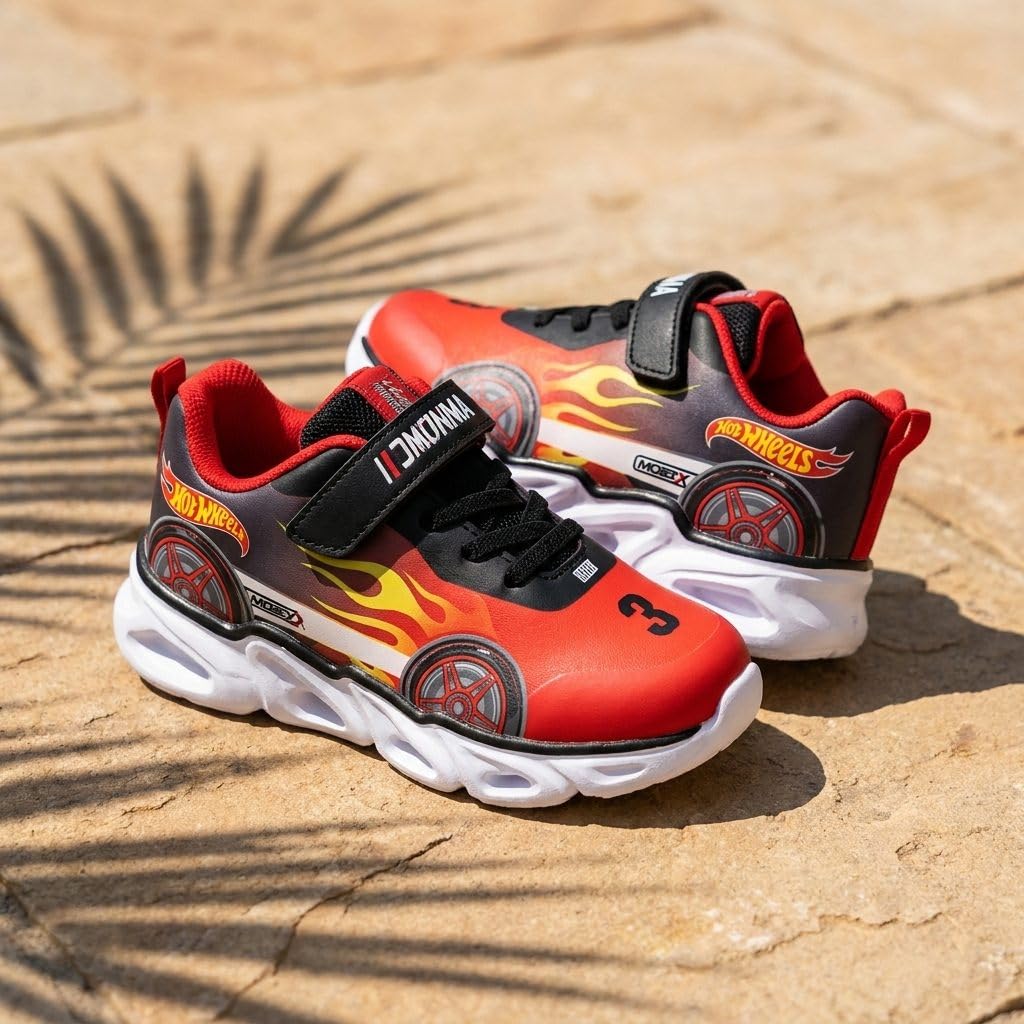 CERDÁ Life's Little Moments Scarpe da Ginnastica Hot Wheels Luminose con Suola in Eva Leggera - Scarpe Hot Wheels Comode per Bambini E Bambine Scarpe da ginnasticaUnisex - Bambini e Ragazzi