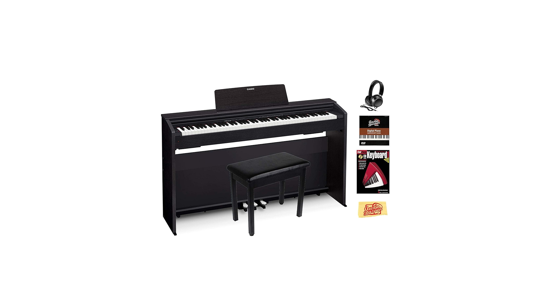 Amazon.com: Casio Privia PX-860 set de piano digital, Negro