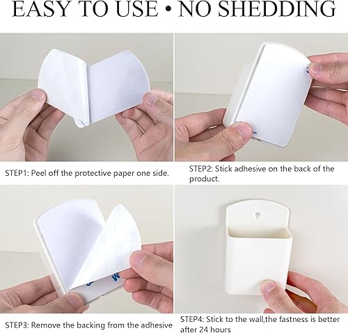 Miniatura 5 de Soporte de pared para control remoto, 2 piezas, soporte para controlador de TV, soporte remoto autoadhesivo, soporte para bolígrafo de pared,