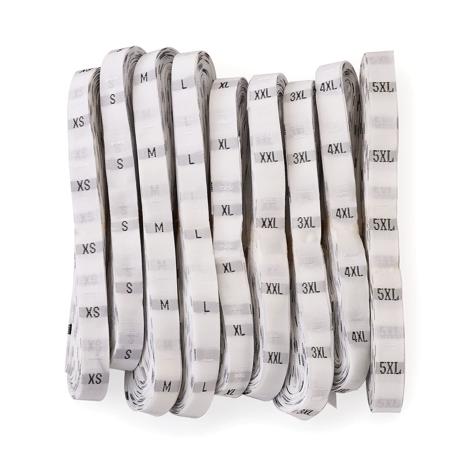 Etichette Per Cucire Taglie XS-XXL - Pacco Da 480 Pezzi In Cotone - Per Abbigliamento E Lavori Di Cucito - Foto 2