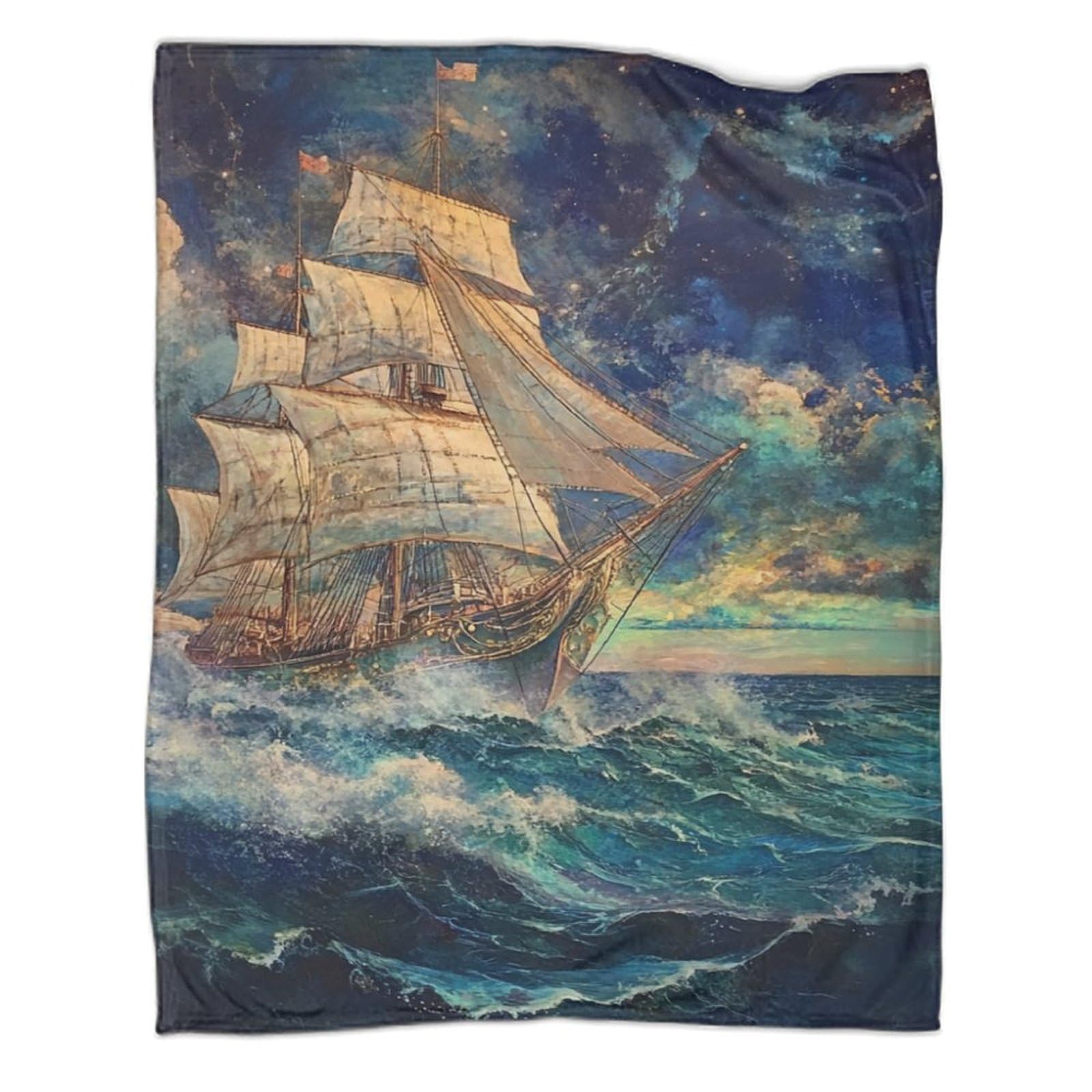 Couverture voilier douce et chaude 180x200 cm pour grand lit et salon