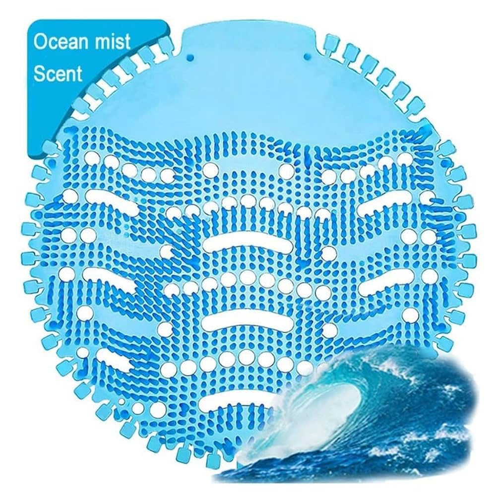 Urinal Screen Deodorizer Mat with Ocean Mist Scent, Blue, pack of 20-image-17