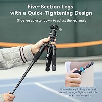SMALLRIG Alumínium Mini Állvány 52 cm 360° Gömbfejjel - Kompakt Kamera Tripod Canon, Sony, Nikon, Fujifilm Gépekhez - 6 kg Teherbírás 5