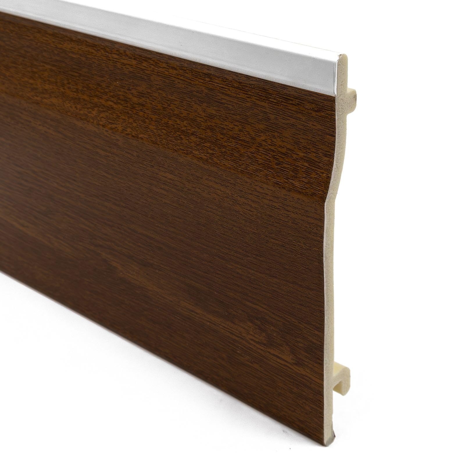Truly Pvc Limited Golden Oak 150Mm Upvc Shiplap Cladding Board (2.5M)