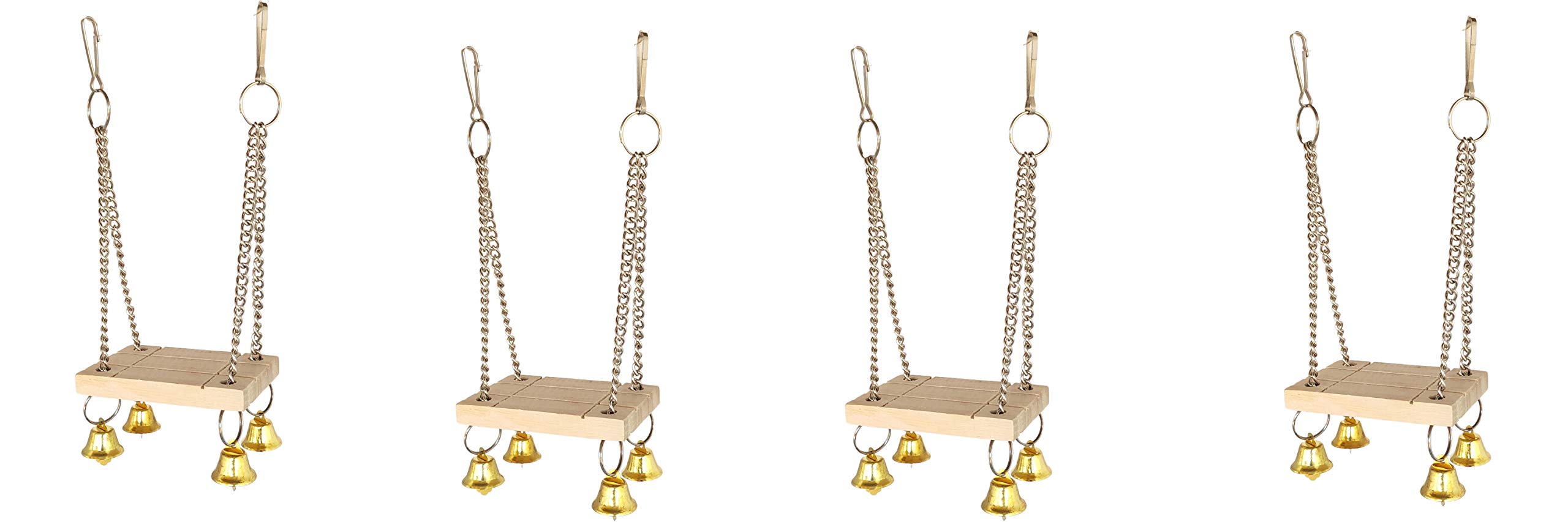KSK Parrot/Bird Natural Wood Hanging Swing Toy for Small Bird (KSKWS020VE, 1+3) (B08W3LNZFW) Amazon Price History, Amazon Price Tracker