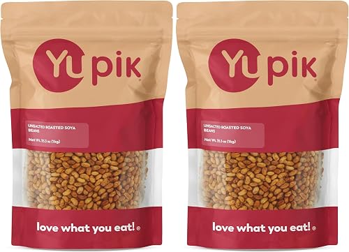 Yupik Soya Beans, Unsalted Roasted, 2.2 lb (Pack of 2), (Package May Vary)