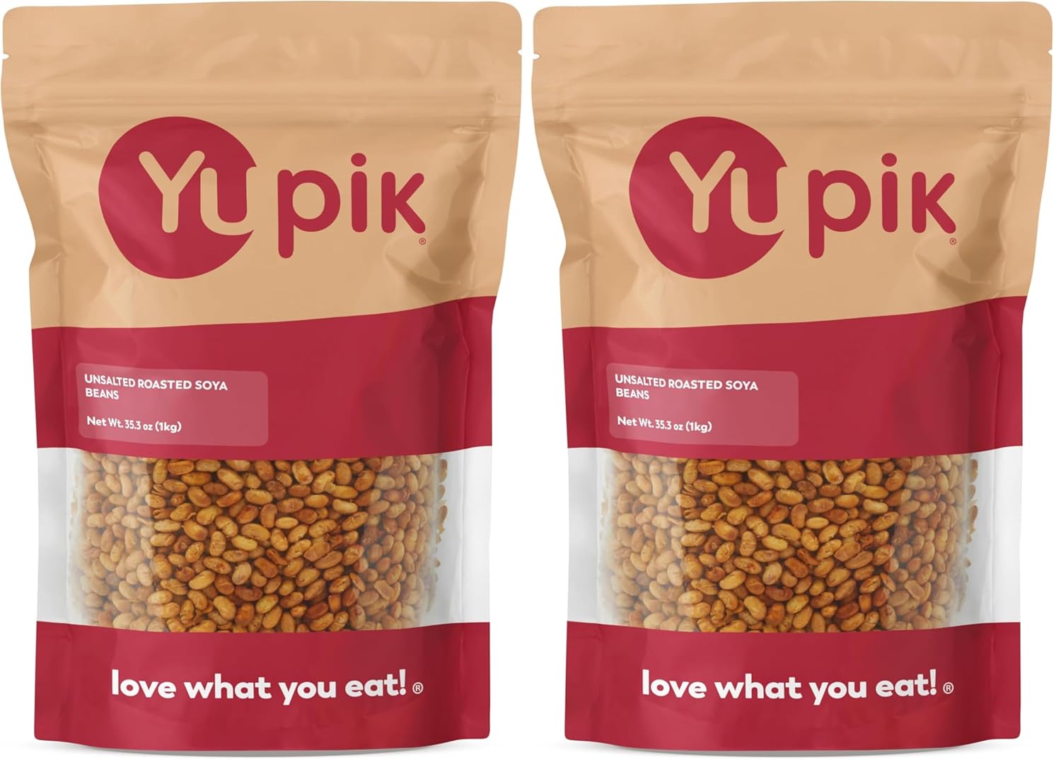 Yupik Soya Beans, Unsalted Roasted, 2.2 lb (Pack of 2), (Package May Vary)