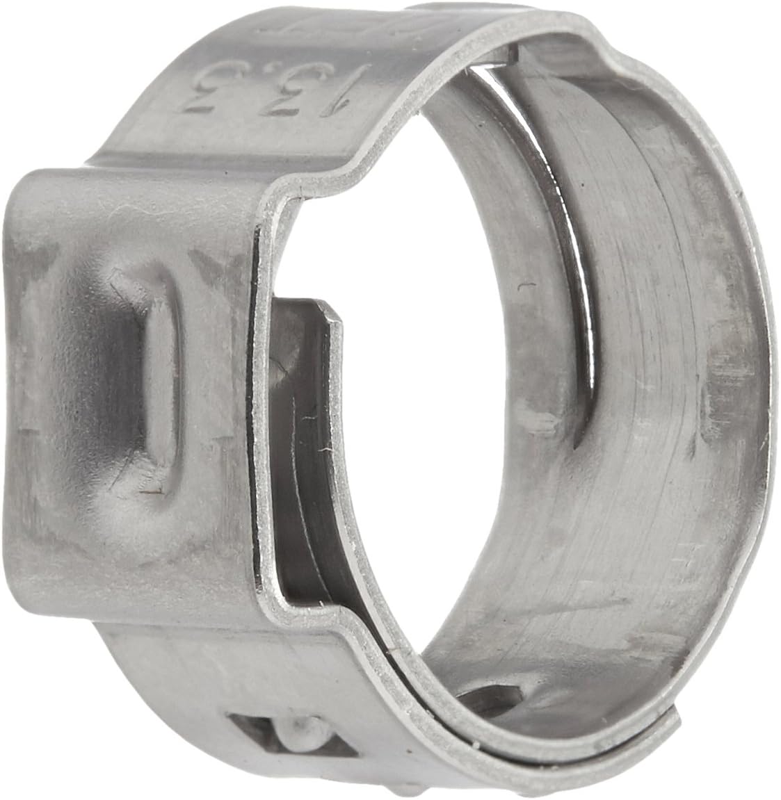 Oetiker 16700010 Stepless Ear Clamp, One Ear, 7 mm Band Width, Clamp ID Range 10.8 mm (Closed) - 13.3 mm (Open) (Pack of 25)