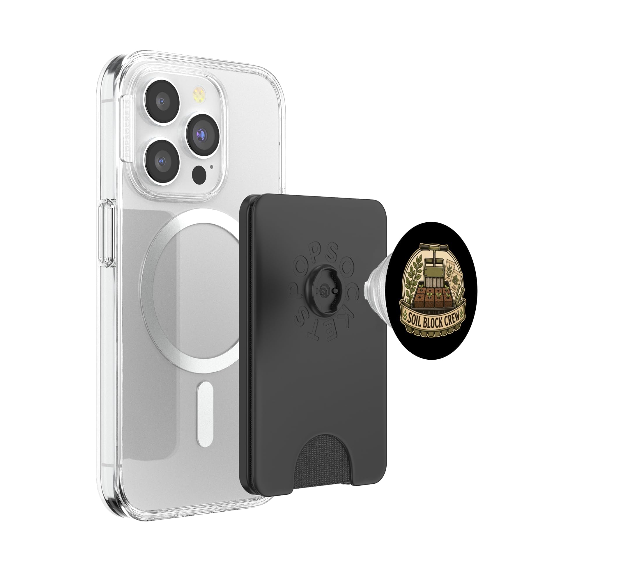 Soil Block Crew Erdblock Aussaat Runde PopSockets PopWallet für MagSafe