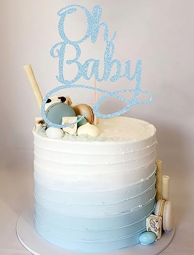 Miniatura 30 de Oh Baby Cake Topper – Suministros de decoración de pastel de fiesta de cumpleaños de bebé de alta calidad, para baby shower, revelación de género