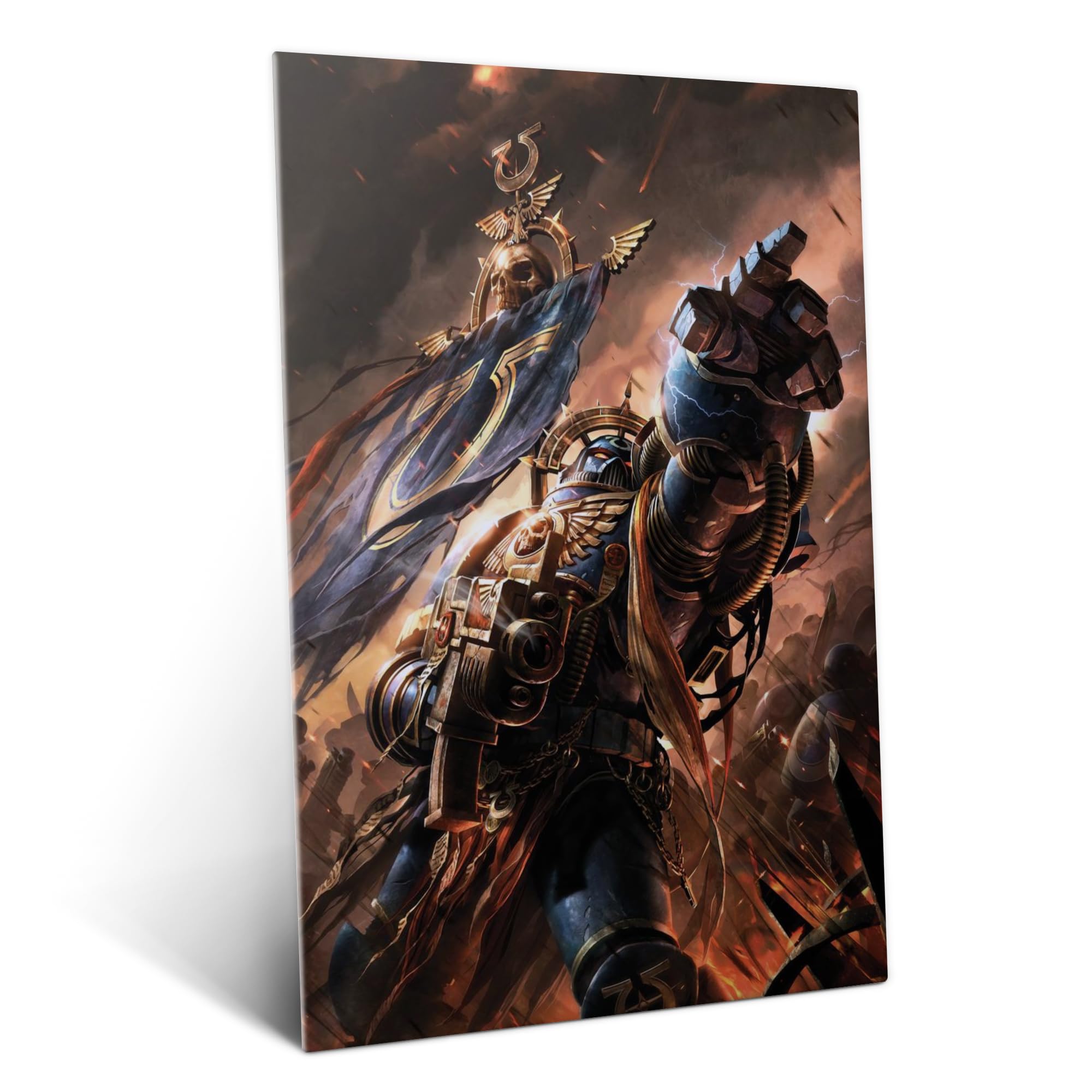 Amazon.com: Displate Metal Poster Warhammer Space Marine Captain