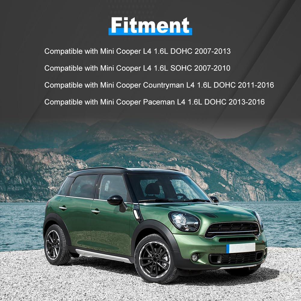 JDMON Ignition Coils Pack with Spark Plug Compatible with Mini Cooper DOHC 2007-2013,Mini Cooper SOHC 2007-2010, Cooper Countryman DOHC 2011-2016,Cooper Paceman DOHC 2013-2016 1.6L UF598 97968 C1692