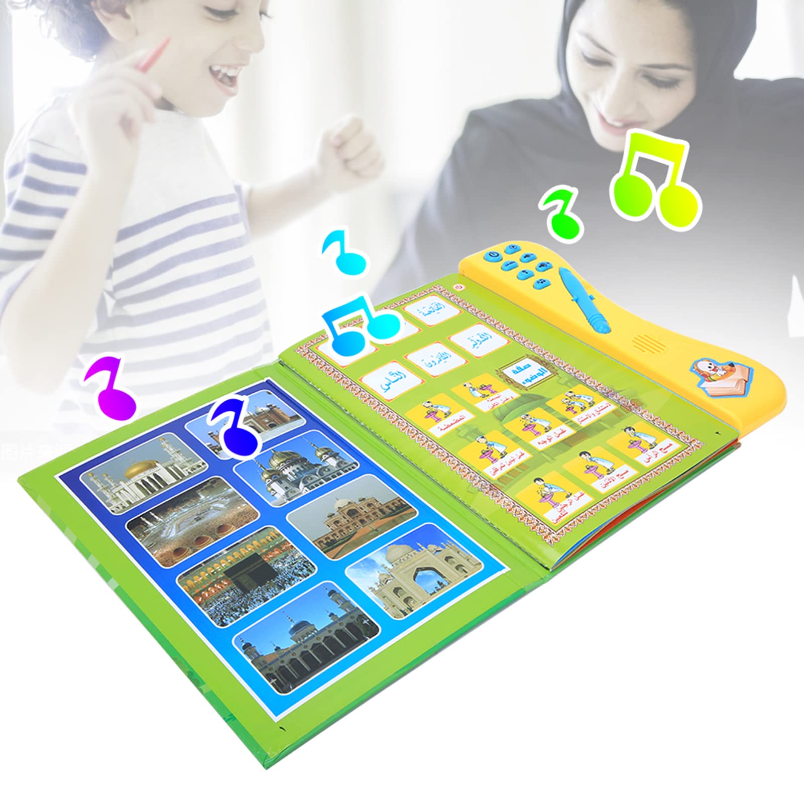E-book per l’apprendimento dell’arabo, libro di lettura educativo e intelligente per l’infanzia, con fonetica araba interattiva e strumento per ampliare il lessico, dotato di