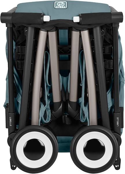 CYBEX Gold LIBELLE Poussette aux Dimensions Adaptées aux Bagages à Main, De 6 mois à 4 Ans Environ (max. 22 kg), Ultra-Légère (Seulement 6 kg), Harnais Ajustable à Une Main, Couleur Stormy Blue - 4
