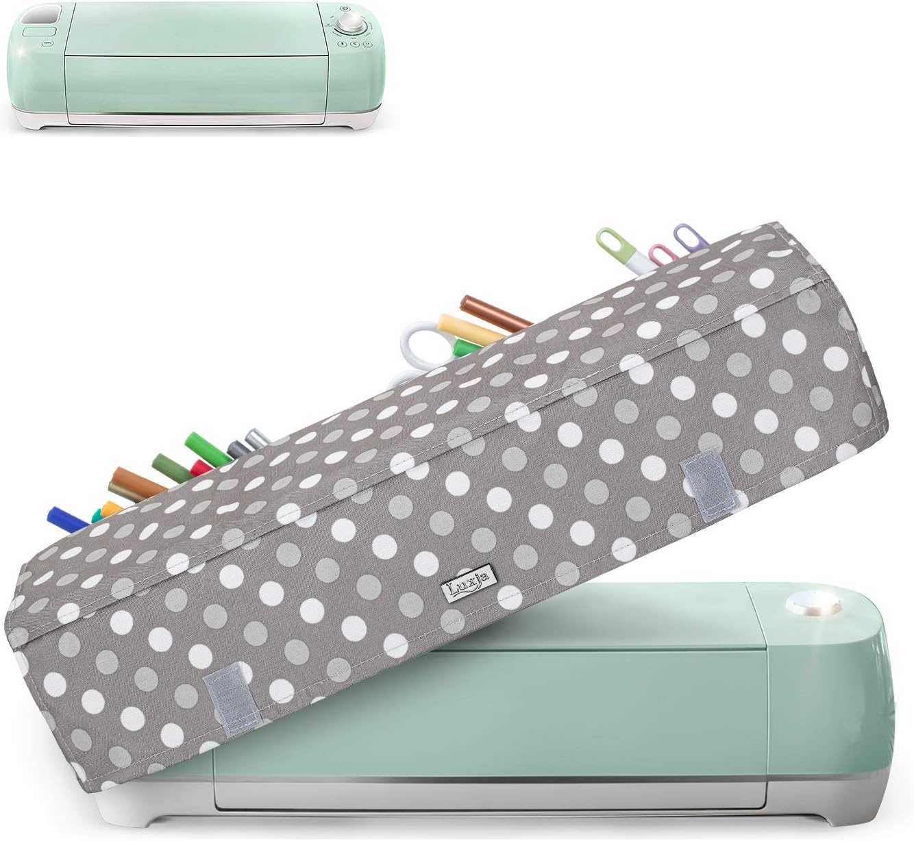 Linkidea Housse Anti-Poussière Pour Mixeur Portable KitchenAid - Gris Avec Dragonne Et 4 Poches