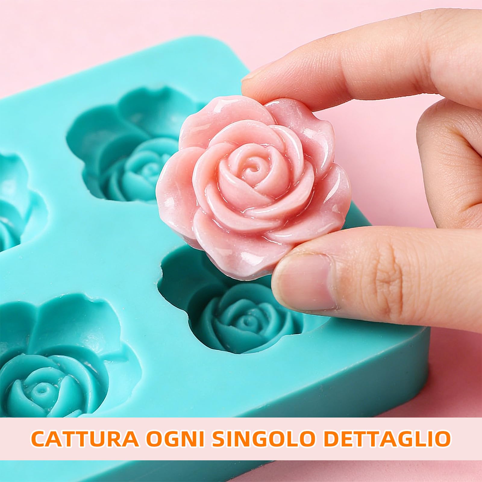 Silicone per Stampi 10A, Silicone Liquido per Moulage, 1:1 per volume, Non Tossico, Perfetto per la Realizzazione di Resine, Moulage, Cera, Intonaco （Translucido, 2.5KG）