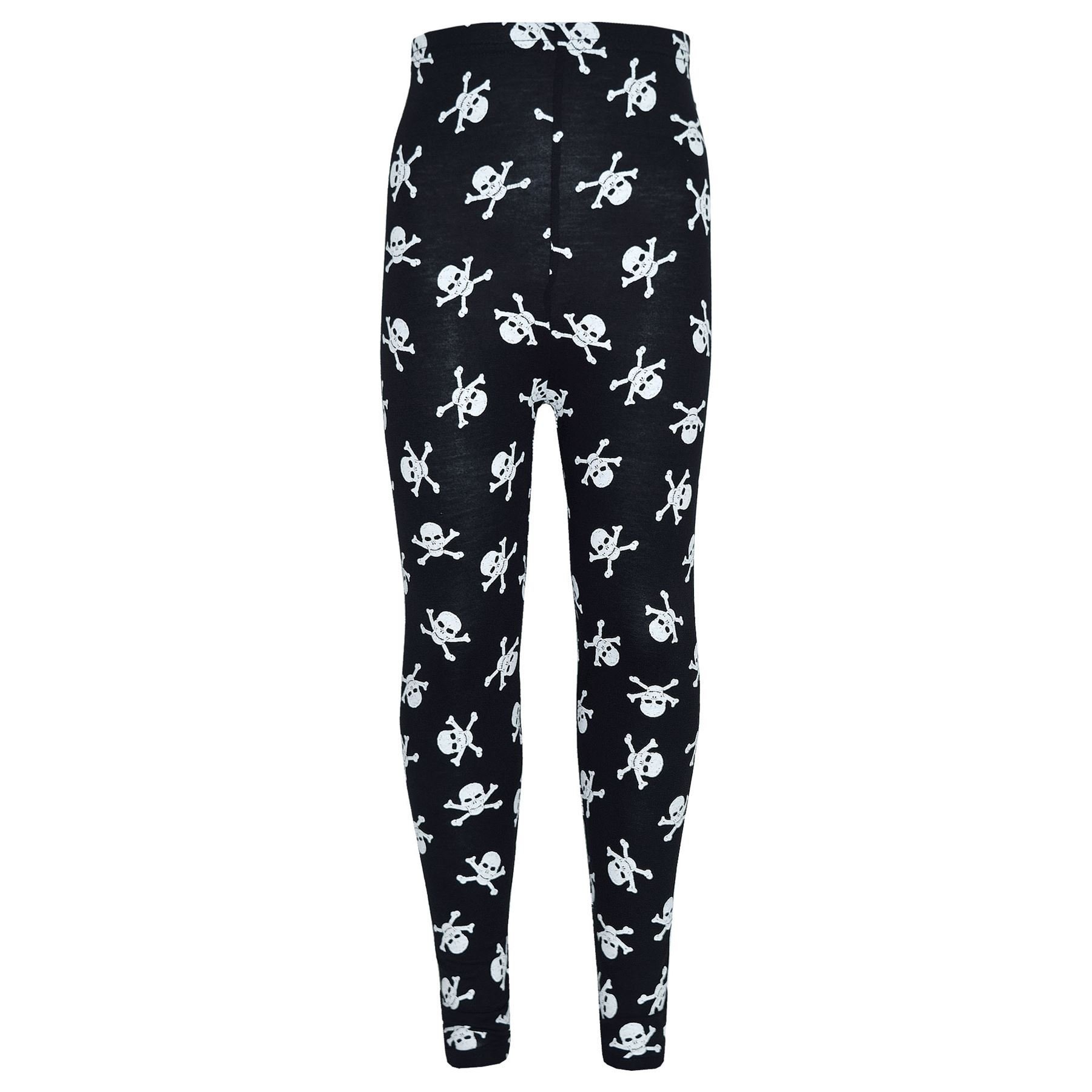 A2z 4 Kids Girls Skull Print Halloween Leggings Stretchy Spider Web Fancy Dress Costume - Legging Halloween 13