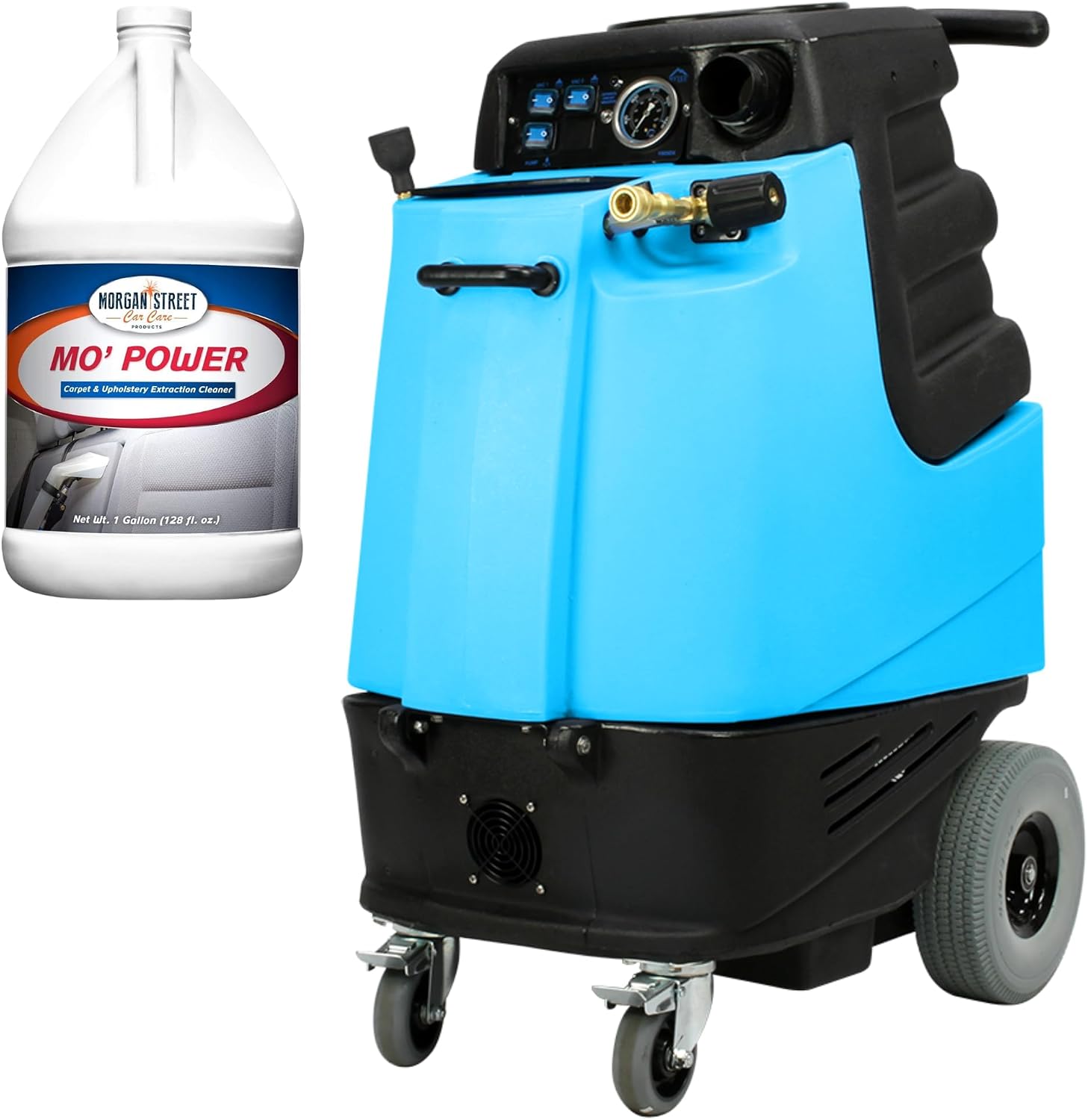 Mytee 1005LX Speedster Deluxe Carpet Extractor with 500 PSI Pump & LX Vacuum Motors + BULK Carpet Extractor Cleaner (Makes 128 Gallons) – Professional Carpet Cleaning Bundle