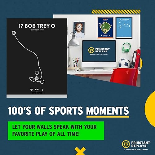 Miniatura 3 de 17 Bob Trey O Oakland Super Bowl 18 Most Memorable Play by Allen  Póster de fútbol de 12 x 18 pulgadas para decoración de pared, recuerdos