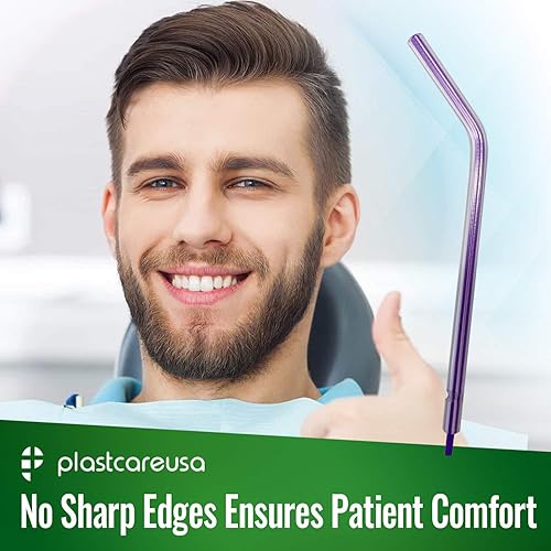 Miniatura 4 de 250 puntas dentales blancas de la jeringa del agua del aire, boquillas disponibles del espray