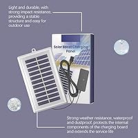 Vista 4 de Charging Panel Portable Solar Charger Water Outdoor Solar Charger for Mobile Phones Lightweight Sturdy Impact for Hiking Camping Backpacking