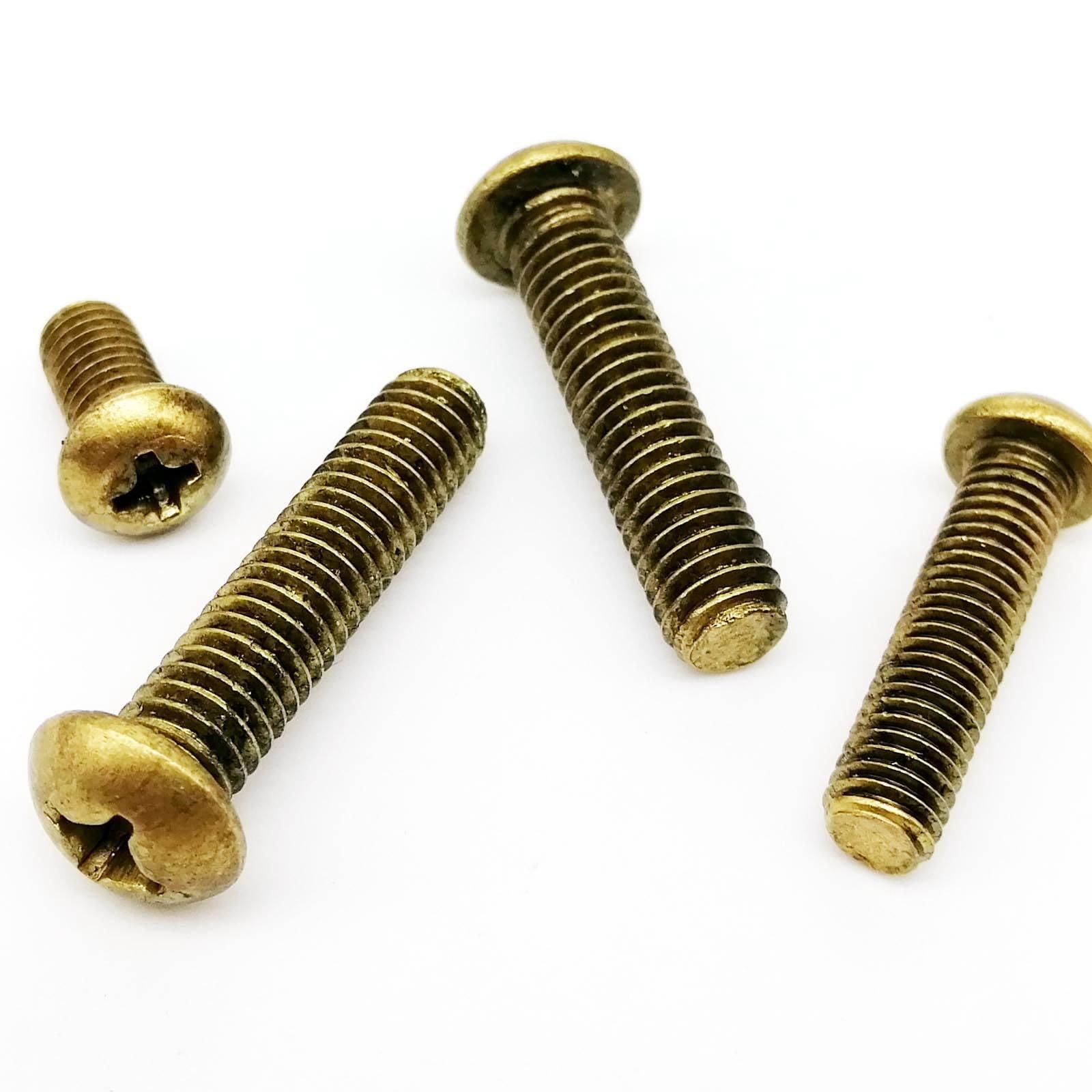 tornillos de latón, 15 Uds M2 M25 M3 M4 M5 M6 tornillo de reparación(M4,16mm)