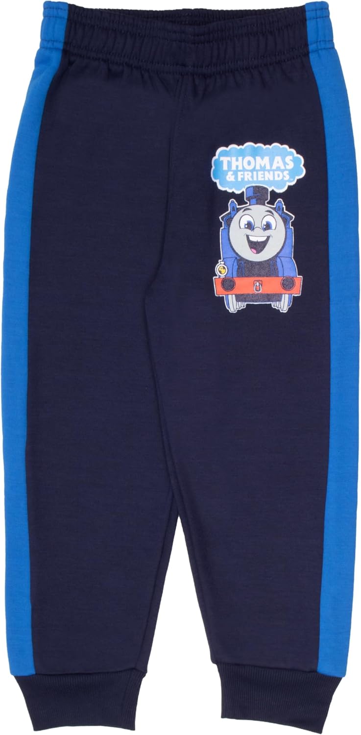 THOMAS & FRIENDS Boys 2-Piece Fleece Set - Thomas the Tank Engine Hooded Sweatshirt and Joggers Bundle for Kids - Image 3