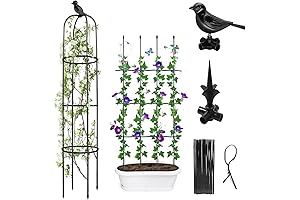 Decorative Trellis Outdoor: 59 Inch Garden Obelisk Trellis for Climbing Plants