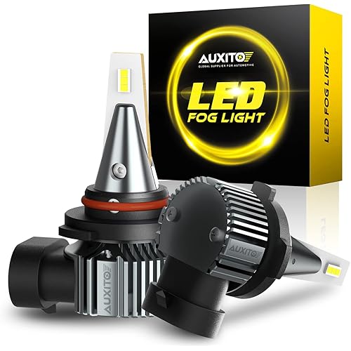 AUXITO 9005 HB3 LED Fog Light Bulbs, 6500K Cool White, 30W 6000LM Super Bright, Halogen Replacement Bulbs, Daytime Running Lights Replacement for Cars, Truck, Pack of 2