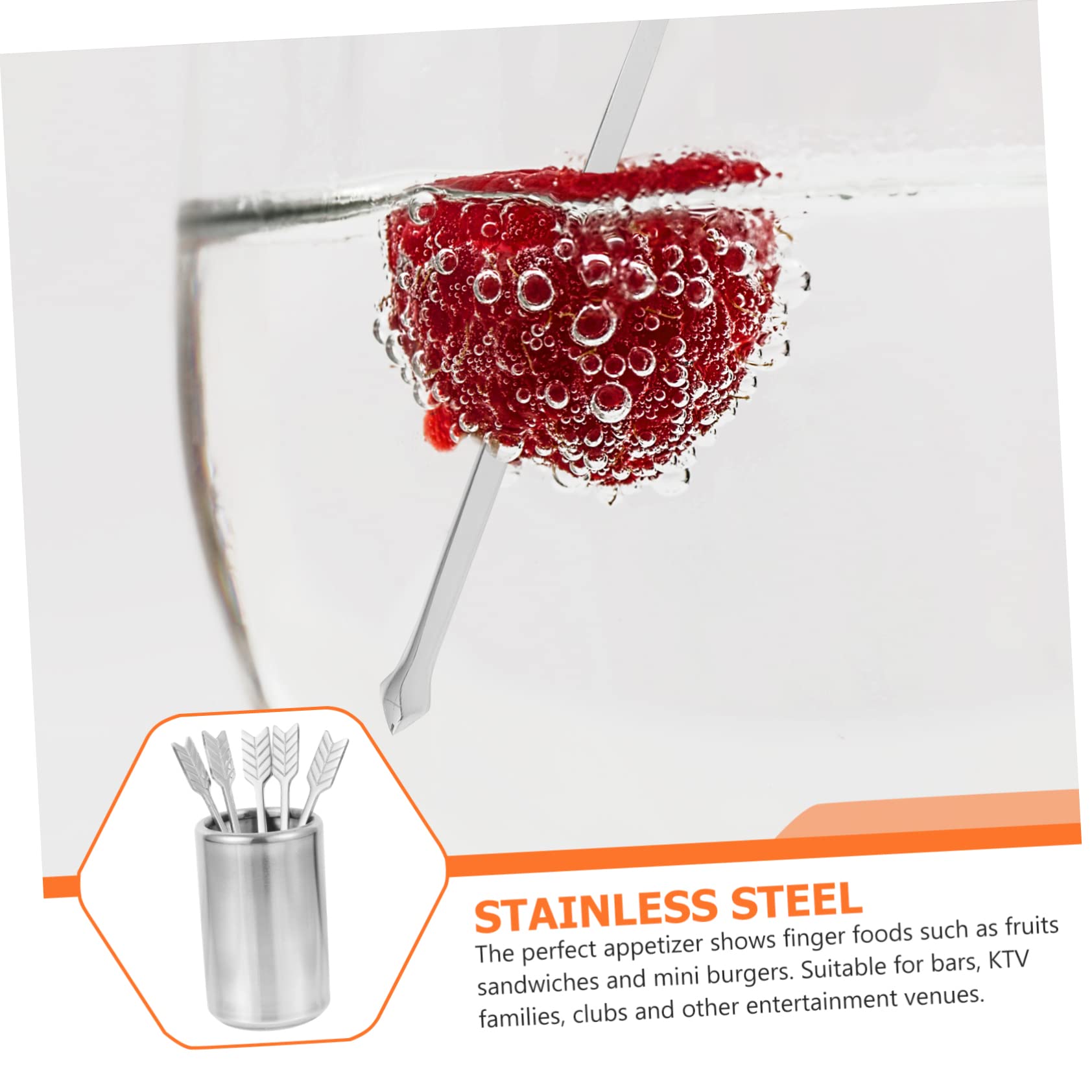 IMIKEYA 10pièces Fourchettes à Dessert Acier Outils De Service Pour Fruits Et Snacks Ustensiles Pour Réunions Familiales Et