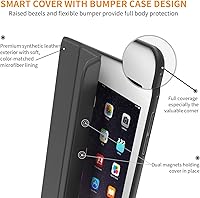 Vista 3 de Carcasa para iPad Mini 4, DTTO, antirraspones, ultradelgado, liviano, con autoencendido y autoapagado, cubierta con soporte de triple doblado