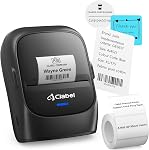 CLABEL Label Maker Machine: 221B Thermal Label Printer 2 Inch Barcode Bluetooth Label Printer Portable Printer Compatible with iOS & Android for Home Business Office Organization