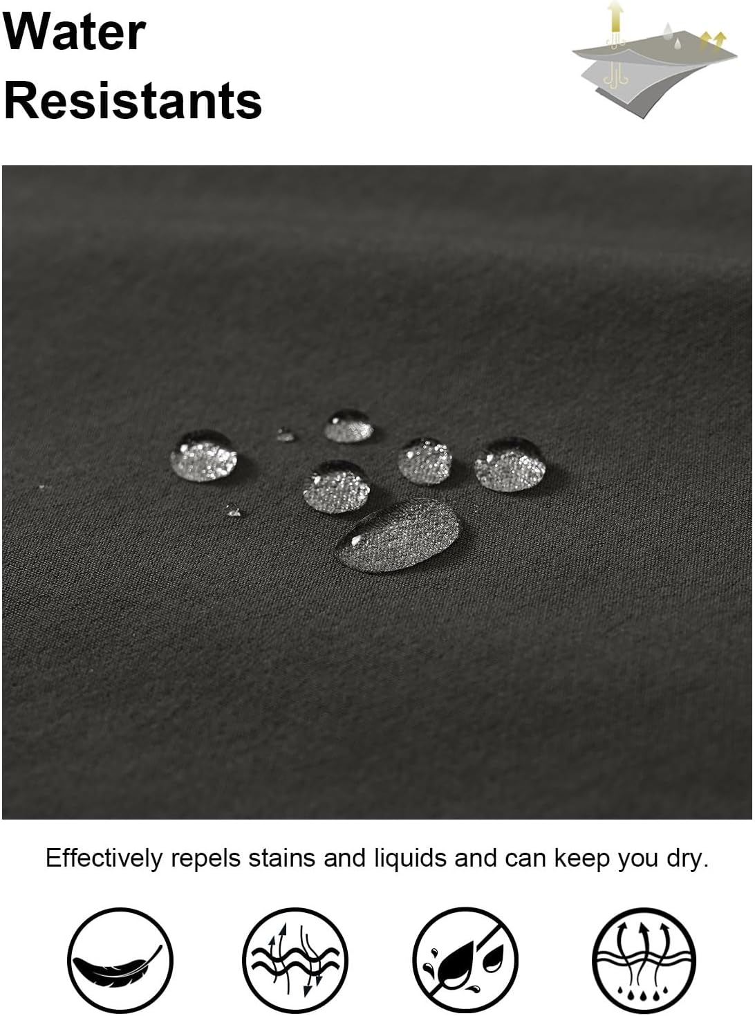 TBMPOY Men's Golf Dress Shorts Stretch Elastic Waist 11" Quick Dry Lightweight Travel Casual Shorts 5 Pockets Travel Casual - Image 5