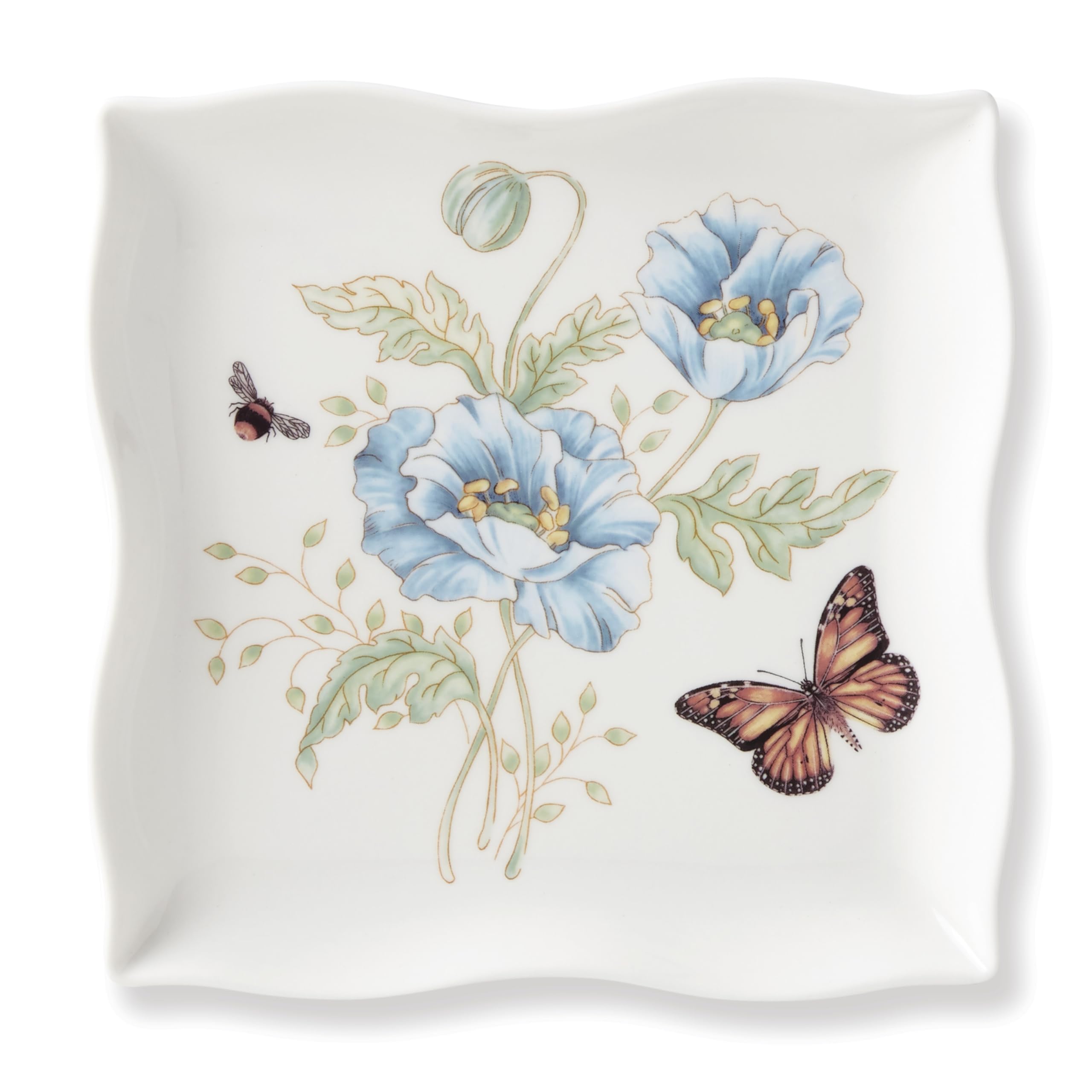 Butterfly Meadow Square Dish, 0.65 LB, Multi