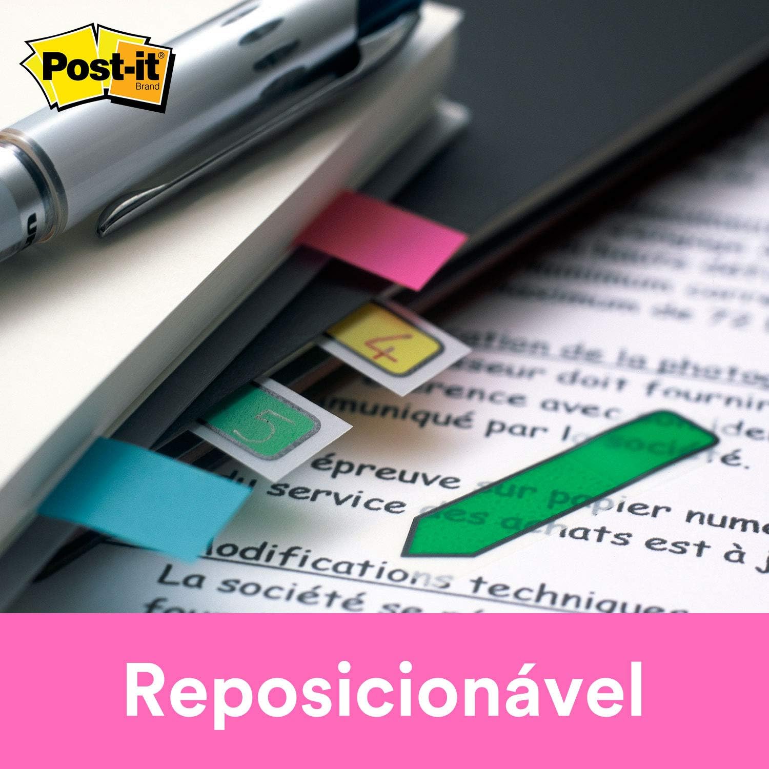 Post-it Standard Page Flags in Dispenser 1in Wide, Red 100 Flags, 680-RD2 : Tape Flags : Office Products