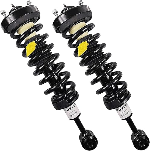 Miniatura 2 de Shoxtec Par de puntales de repuesto completo para Ford F-150 4WD 2004-2008 repuesto de amortiguador de resorte de bobina Lincoln Mark LT 2006-2008.