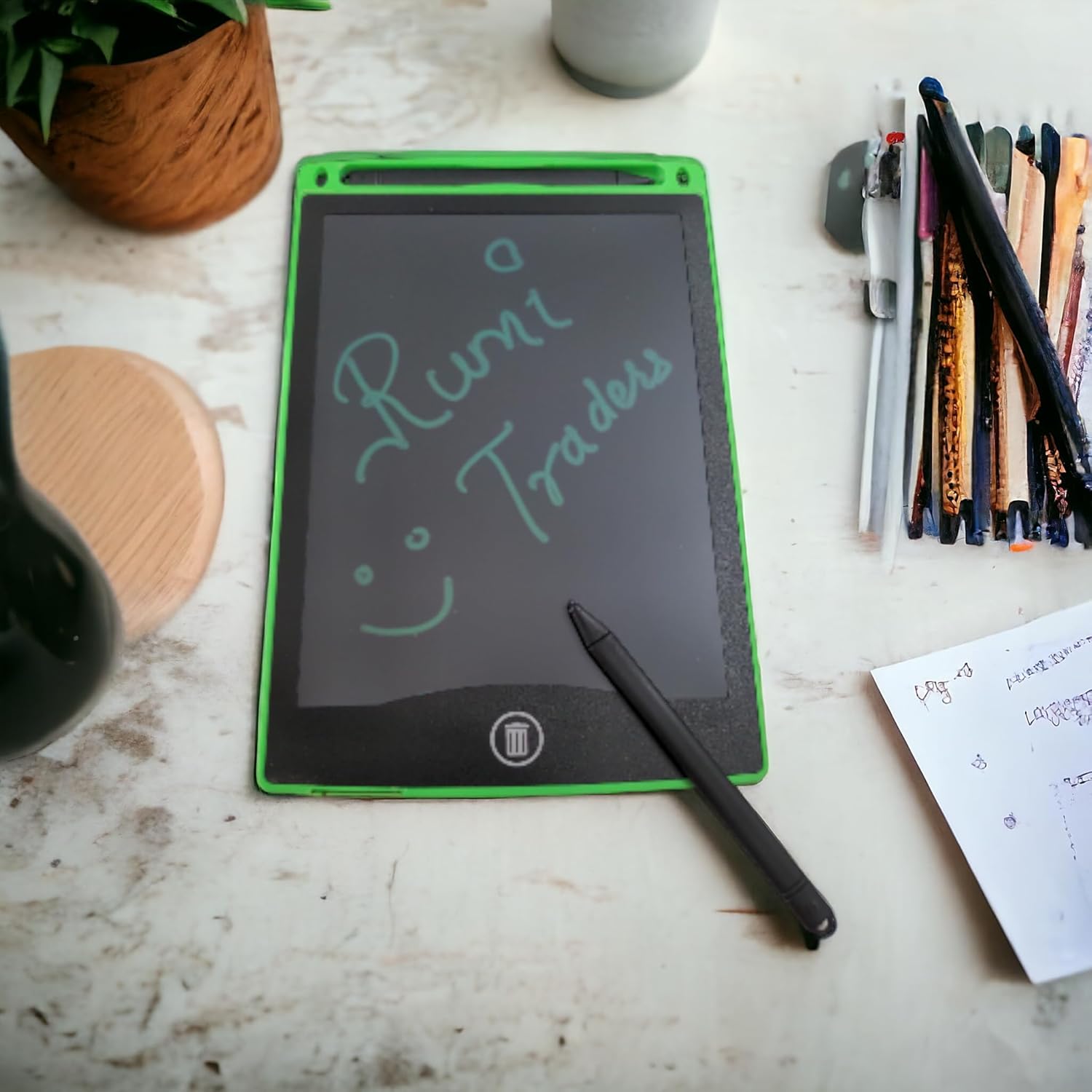 Amazon.in Buy Kids Writing Pad, 8.5 Inches, Stylus, Eraser Button, Lock Button, Early Learning