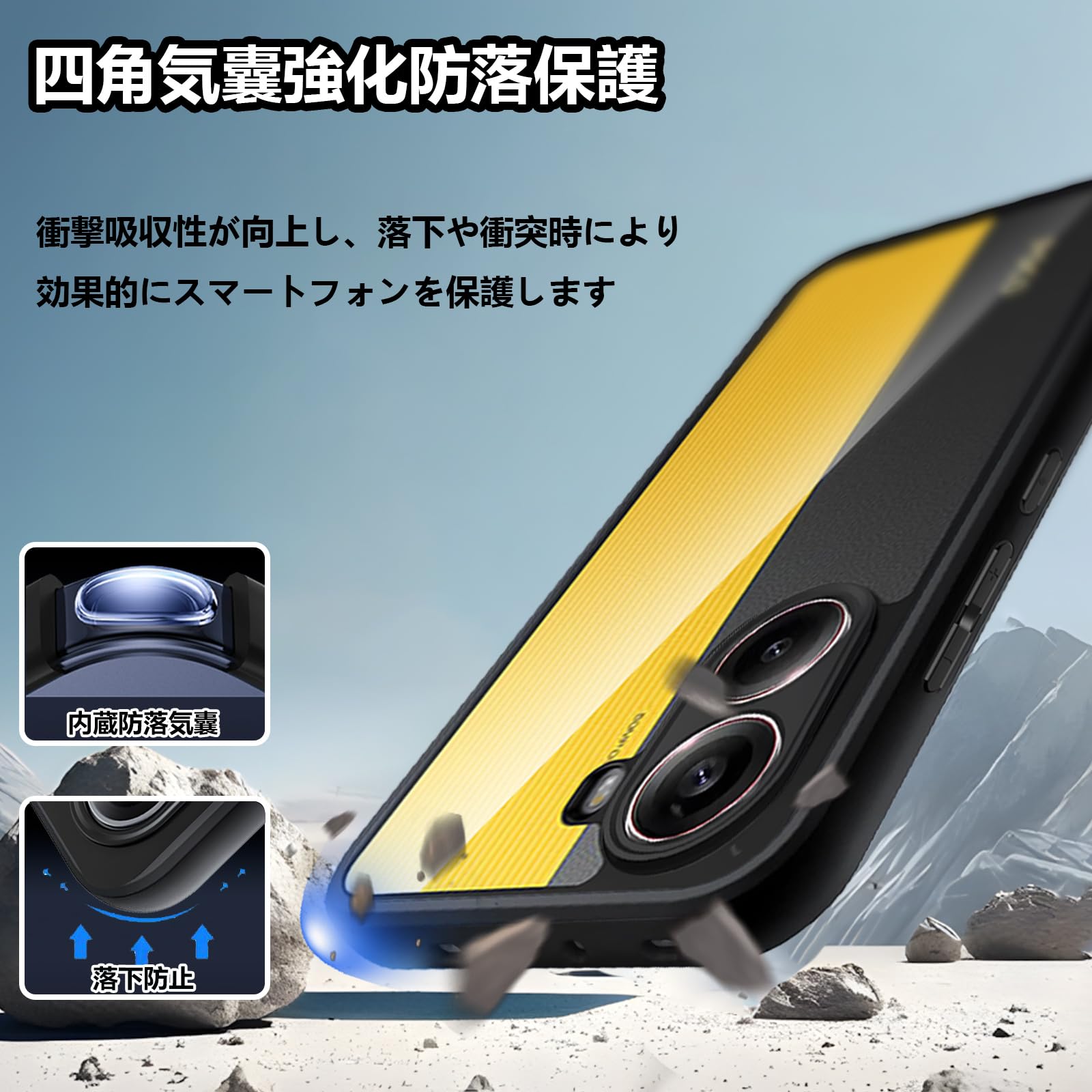 Amazon.co.jp: YAOYAOLX 対応POCO X7 Pro ケースクリア ガラスフィルム