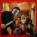 Pawirose Michael Myers Mask,Halloween Horror Masquerade Cosplay Party Mask,MyersCostume Accessory for Cosplay (white) gallery image