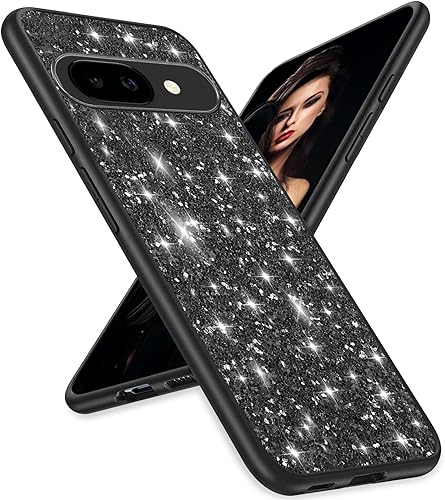 for Google Pixel 9a Case Glitter Slim Sparkle Diamond TPU Bu