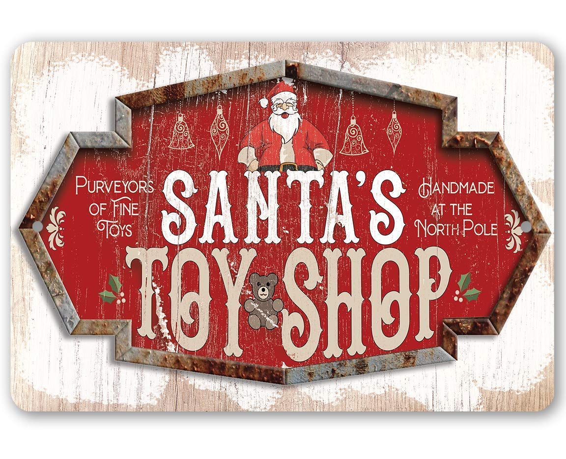Amazon.com: Santa's Toy Shop - Vintage Christmas Decor and Santa