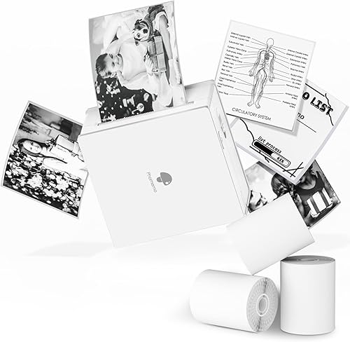 Miniatura 13 de Phomemo Impresora de calcomanías, mini impresora de calcomanías, mini impresoras de bolsillo, impresión instantánea para creación de bricolaje