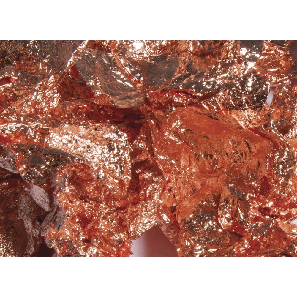 Rayher Deco-Metal Flakes, Copper, tab-Box 1g