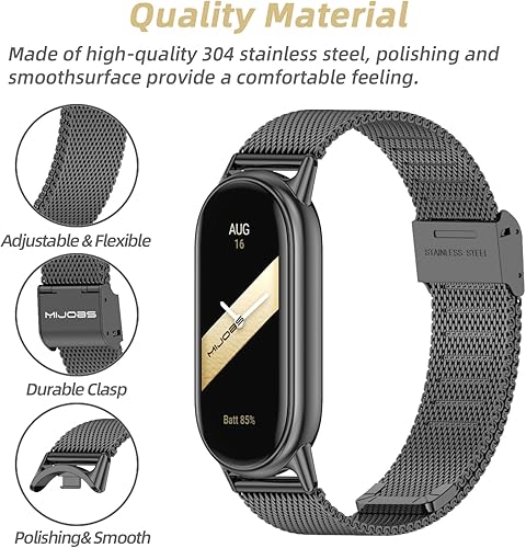 Miniatura 3 de MIJOBS Correa para Xiaomi Mi Band 1098 Correa de repuesto transpirable para Mi Fit Band 9 SmartWatch Correas Pulsera Pulsera para Mujeres Hombres
