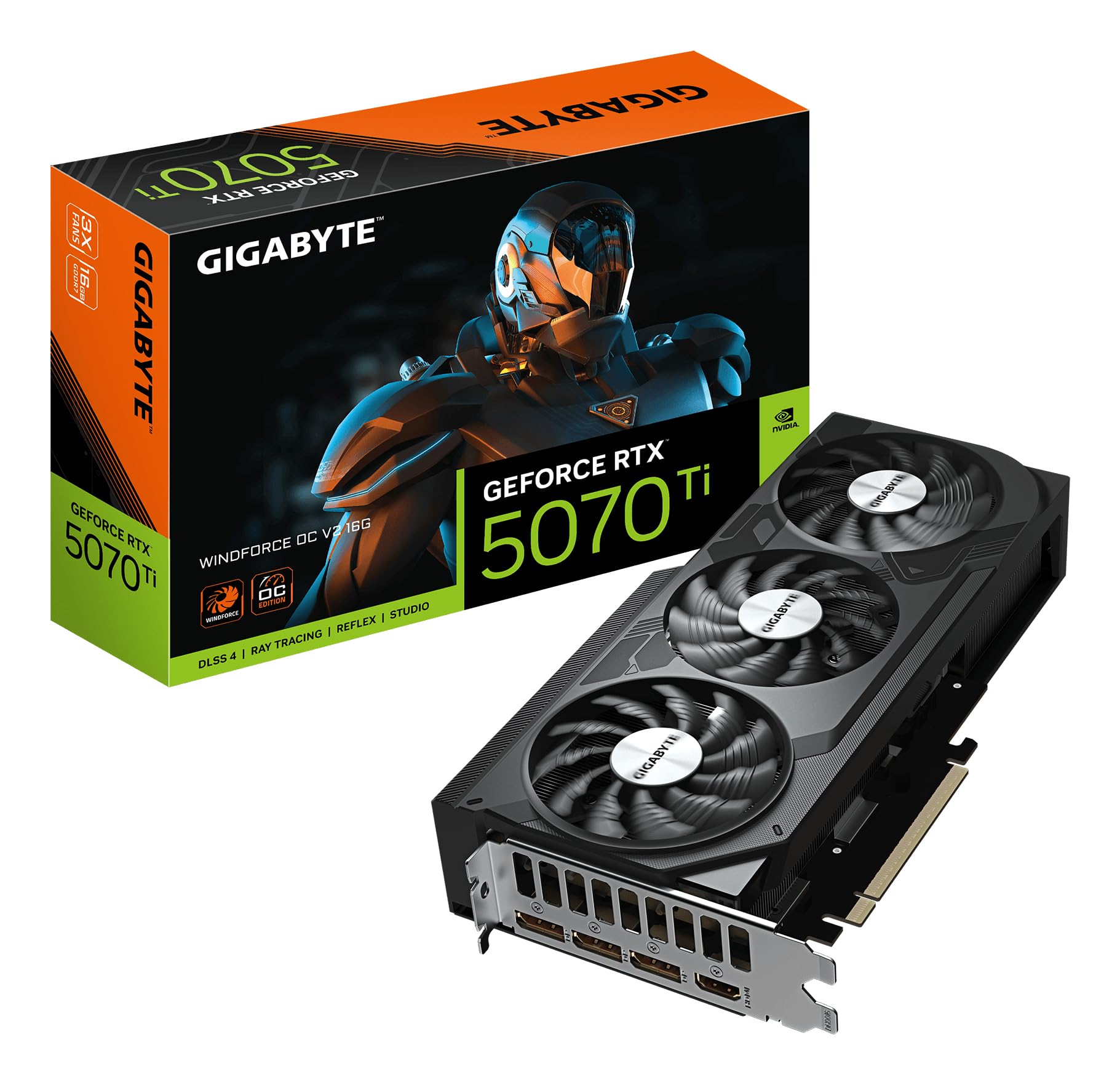 Amazon | Gigabyte GeForce RTX 5070 Ti WINDFORCE OC V2 16G