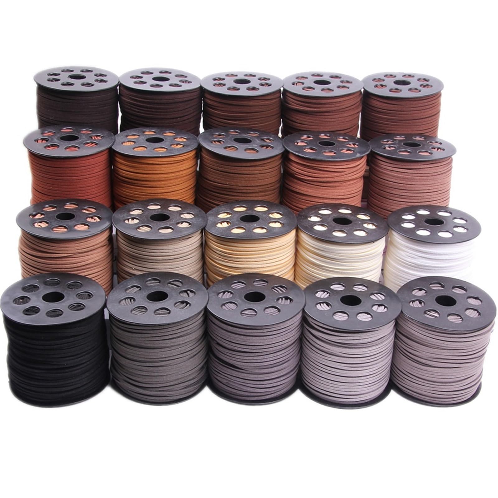 Sznurek ze sztucznego zamszu 10 sztuk m/partia 2.5mm sznurek skórzana lina ręcznie robiona nić ciąg do bransoletki DIY biżuteria(1)