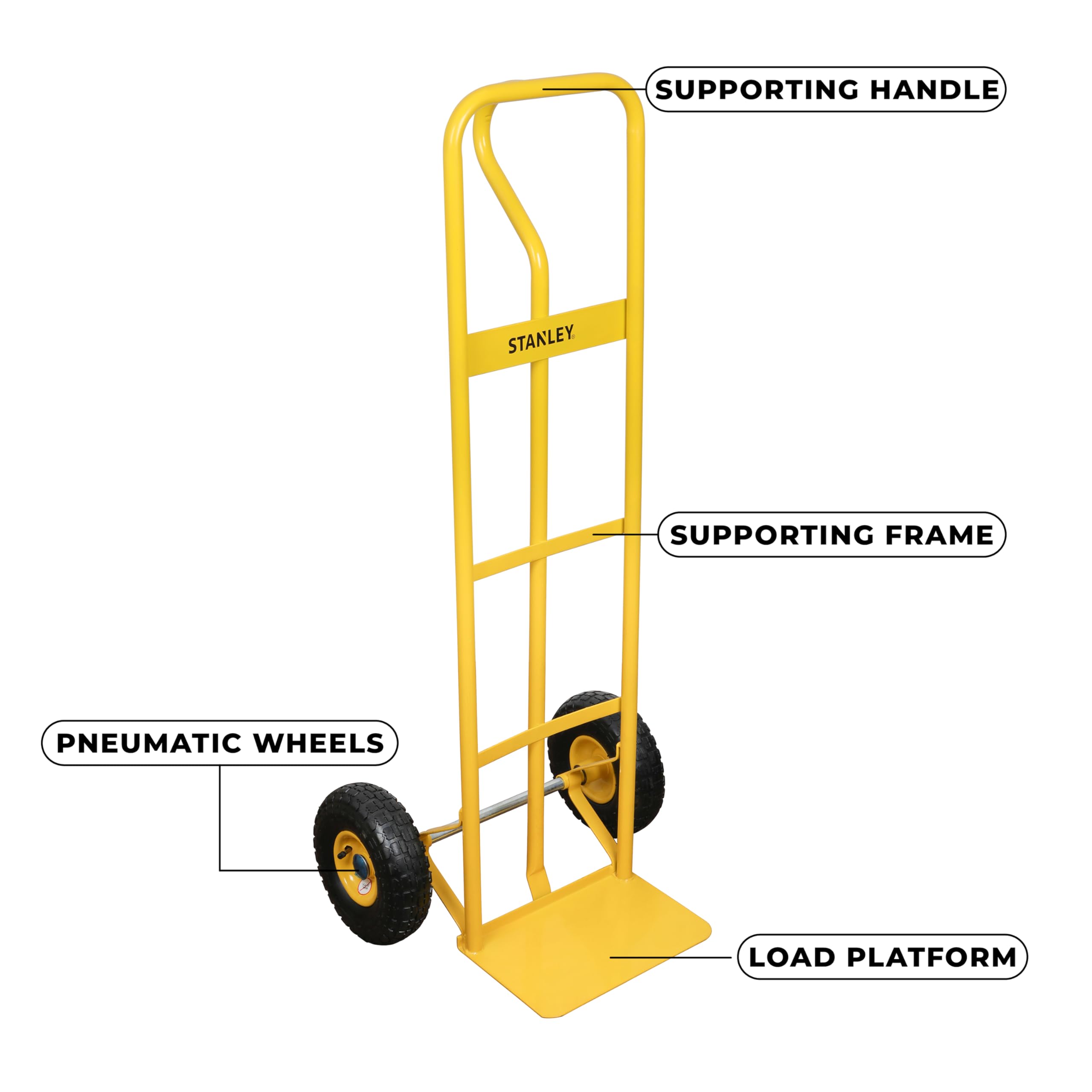 Stanley SXWTD-HT537 Diable solide Acier, Jaune