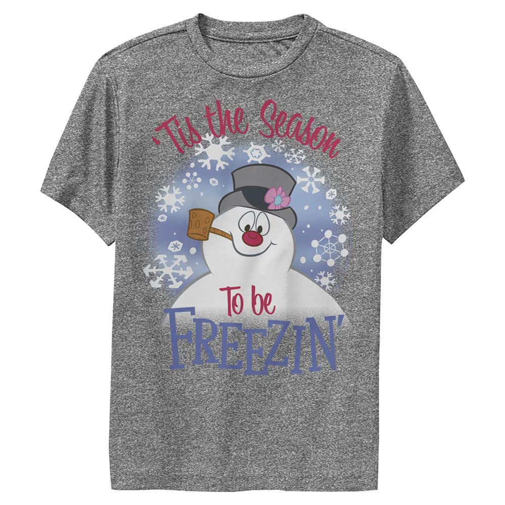 Frosty the Snowman Freezin Season Boys Short Sleeve Tee Shirt